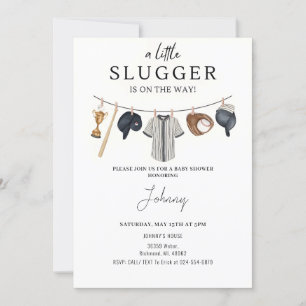 Einladung für eine persönliche Baseball-Babydusche