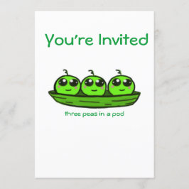 Einladung für eine Triplet-Babydusche