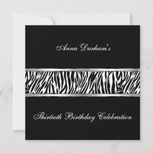 Einladung für hochklassige Tierwerbung [Zebra Blac