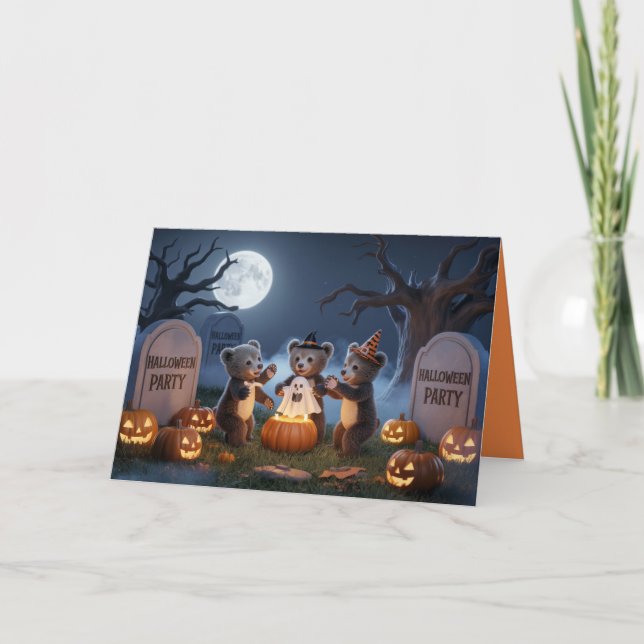 Einladung für Kinder Halloween-Party (Vorderseite)