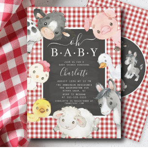 Einladung für niedliche Landtiere