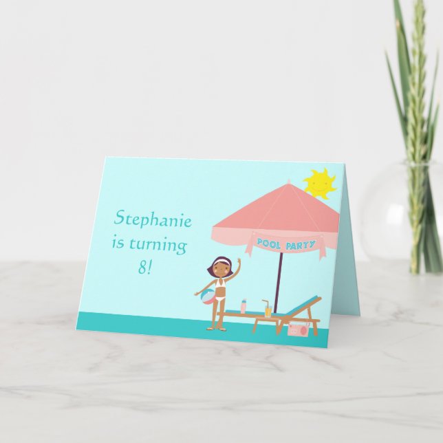 Einladung für niedliche Party-Geburtstagskarte (Vorderseite)