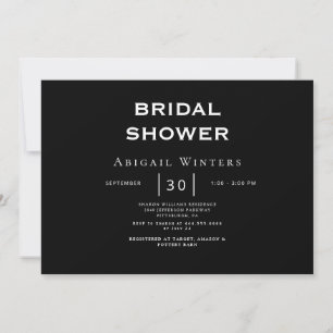 Einladung für Sleek & Contemporary B/W Bridal Show