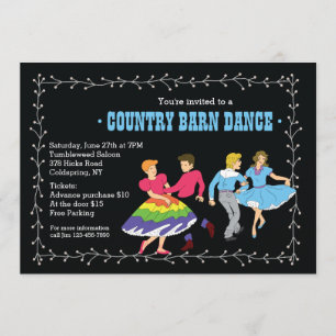 Einladung für Square-Dancing-Partner