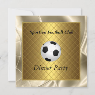 Einladung Fußball Abendessen Party Fußball