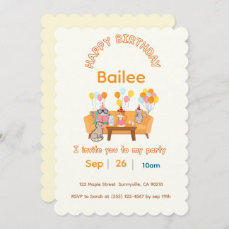 Einladung Geburtstagskatzen