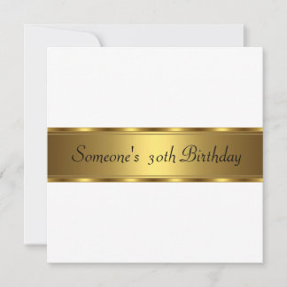 Einladung Geburtstagsparty White Gold 30. 40. 50.