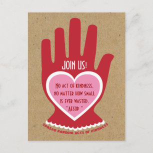 Einladung: Gelegentliche Tat des Güte-Party Einladungspostkarte
