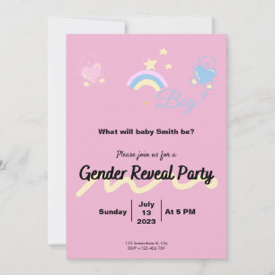 Einladung Gender Reveal Boy or Girl?