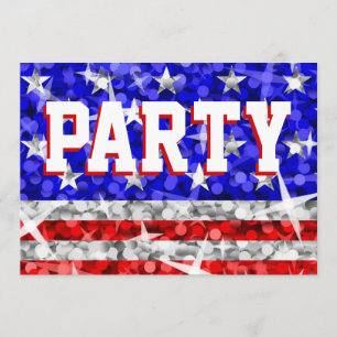 Einladung Glitz USA "Party"