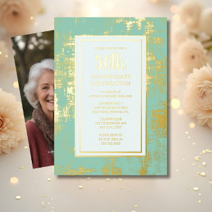 Einladung Golden zum 50. Hochzeitstag