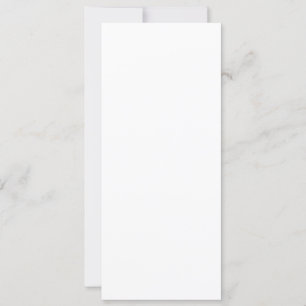 Einladung, Größe: 4" x 9,25", Papier: Semi-Glo Einladung