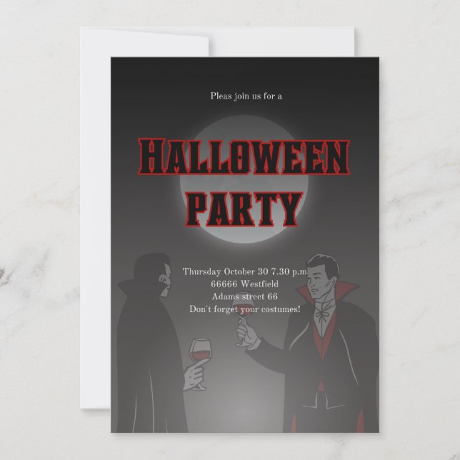 Einladung Halloween (Vorderseite)