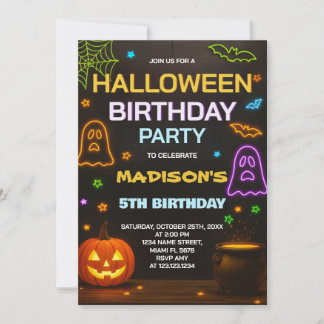 Einladung Halloween | Spooky Niedlich Kids