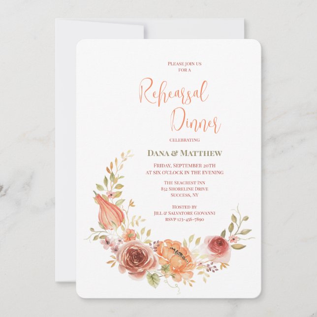 Einladung Herbst Crescent (Vorderseite)