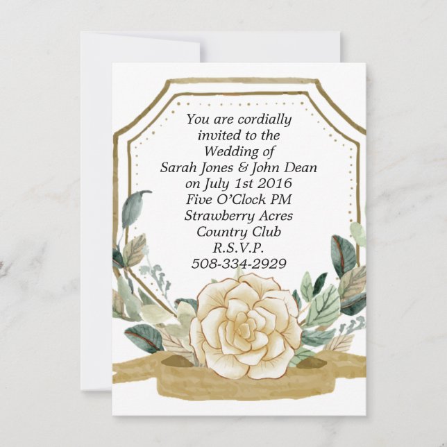 Einladung Hochzeit (Vorderseite)