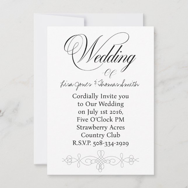 Einladung Hochzeit (Vorderseite)