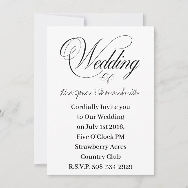 Einladung Hochzeit (Vorderseite)