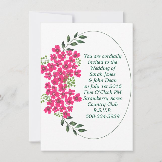 Einladung Hochzeit (Vorderseite)