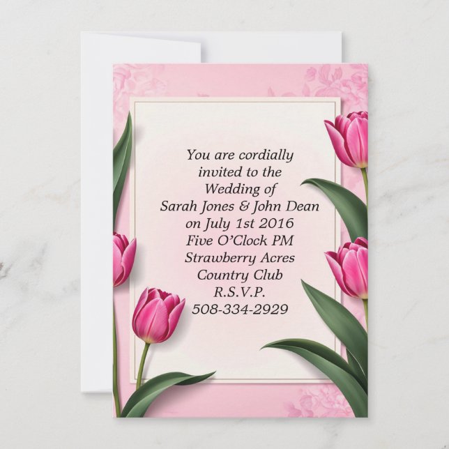 Einladung Hochzeit (Vorderseite)