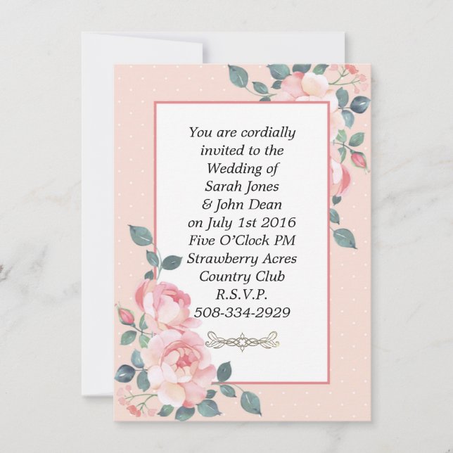 Einladung Hochzeit (Vorderseite)