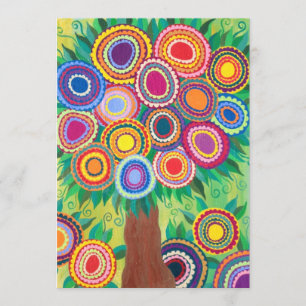 Einladung Hochzeit Bar Mitzvah Party Tree of Life