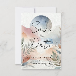 Einladung Hochzeitsaquarel