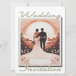 Einladung Hochzeitskuppel mit Blick auf die Landsc