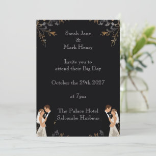 Einladung Hochzeitslayout, das Sie personalisieren