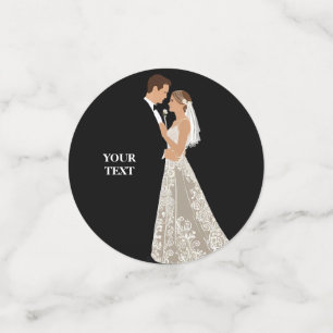 Einladung Hochzeitslayout kann personalisiert werd Konfetti