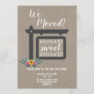 Einladung im offenen Haus, wir moved Einladung