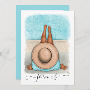 Einladung im Sommer Junggeselinnen-Abschied