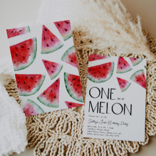 Einladung in einem Melon zum Geburtstag   Wasserme