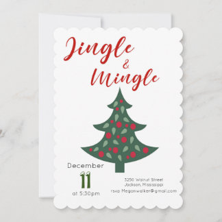 Einladung Jingle & Mingle Weihnachts-Party Einladu