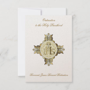 Einladung katholischer Ordination zum Heiligen Pri