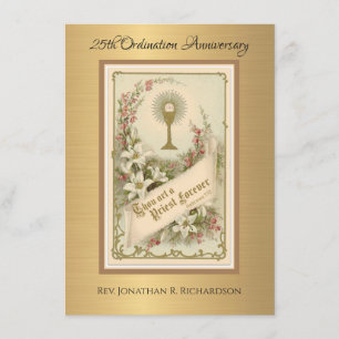 Einladung katholischer Priester Ordination Jahrest