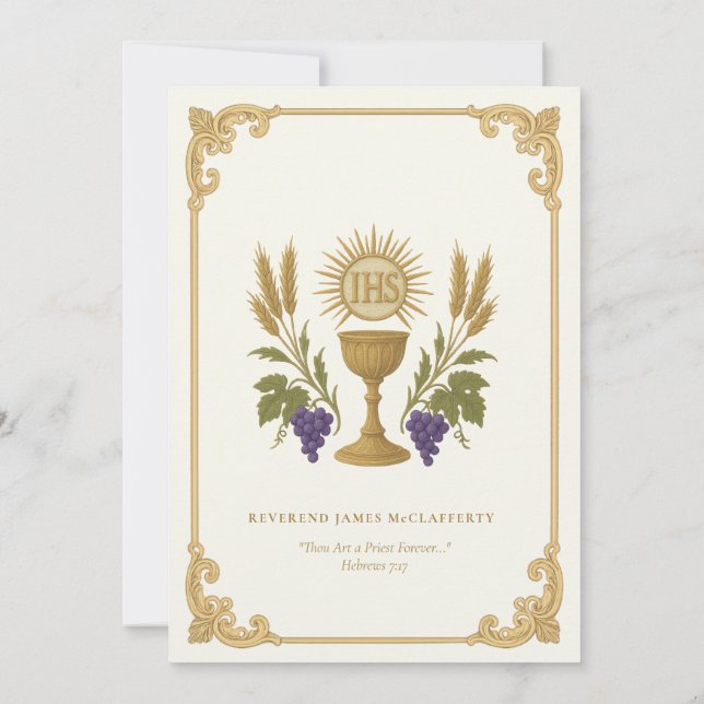 Einladung katholischer Priester zum Jubiläum (Rückseite)