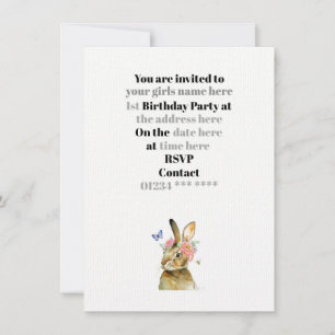 Einladung - Kindermädchen 1. Geburtstag Party