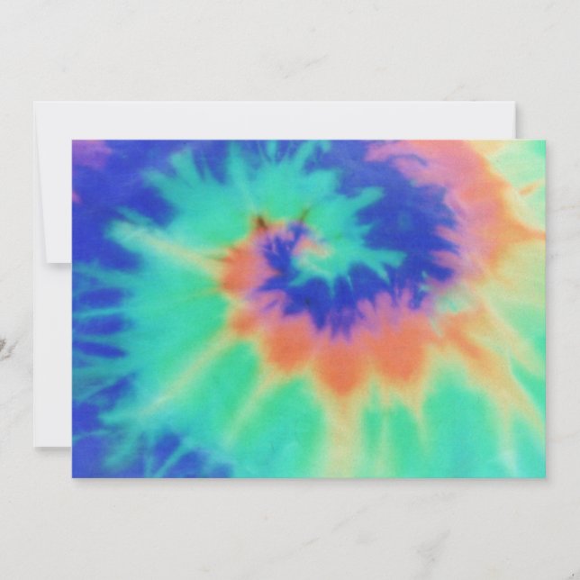 Einladung-Krawatte Färbungs-Blick-Entwurf Einladung (Vorderseite)