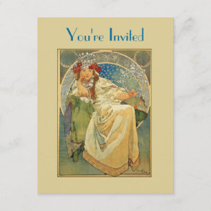 Einladung Kunst Nouveau Prinzessin-Brautparty