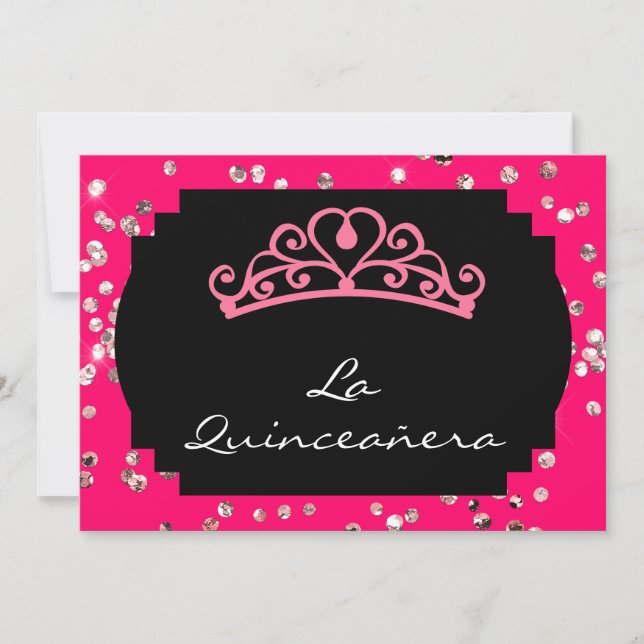 Einladung La Quinceanera (Vorderseite)