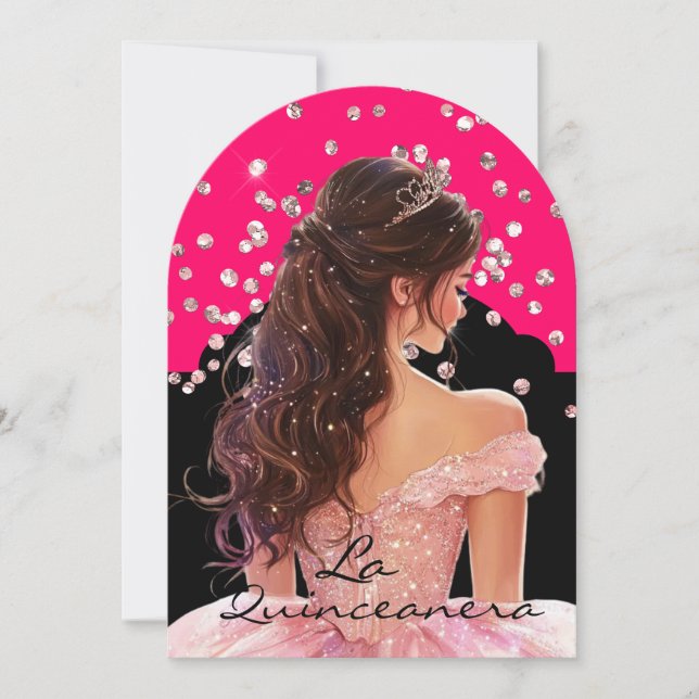 Einladung La Quinceanera (Vorderseite)