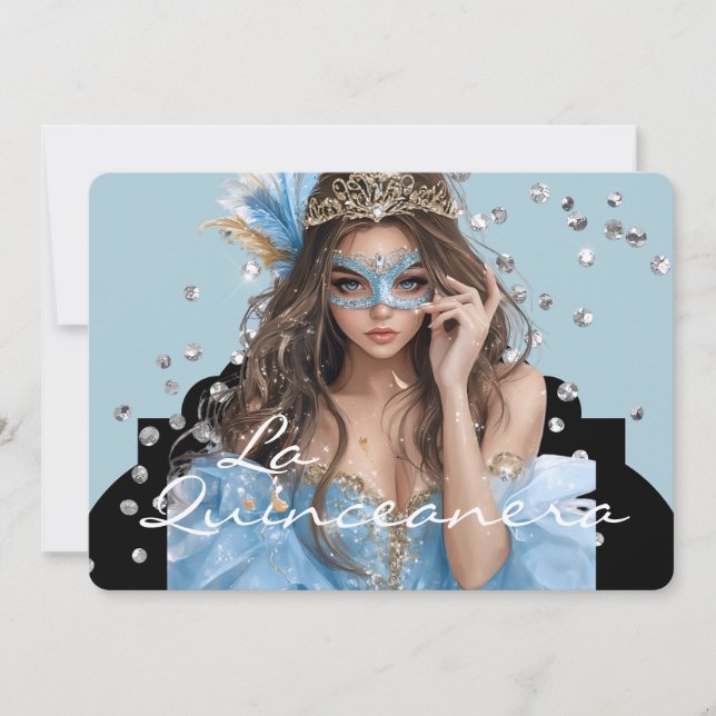 Einladung La Quinceanera (Vorderseite)