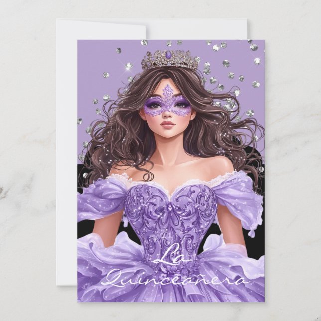 Einladung La Quinceanera (Vorderseite)