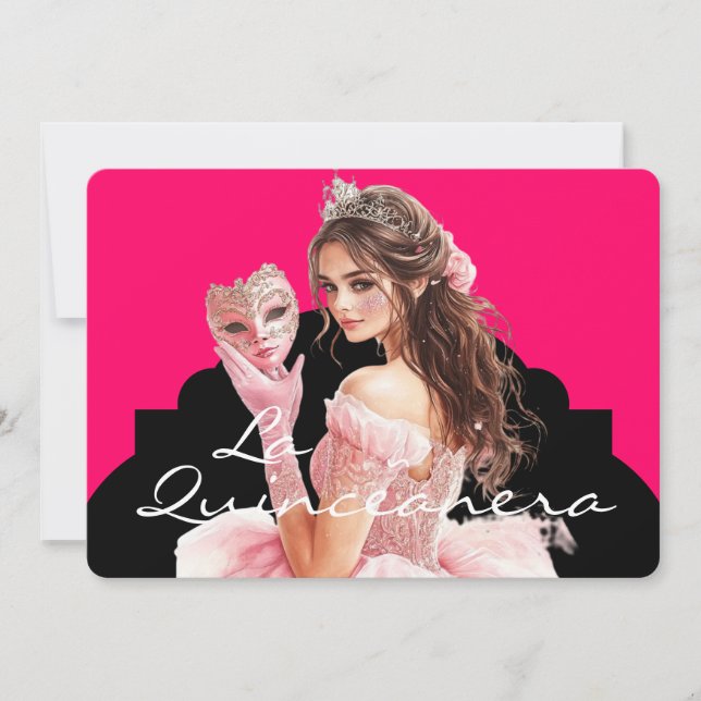 Einladung La Quinceanera (Vorderseite)