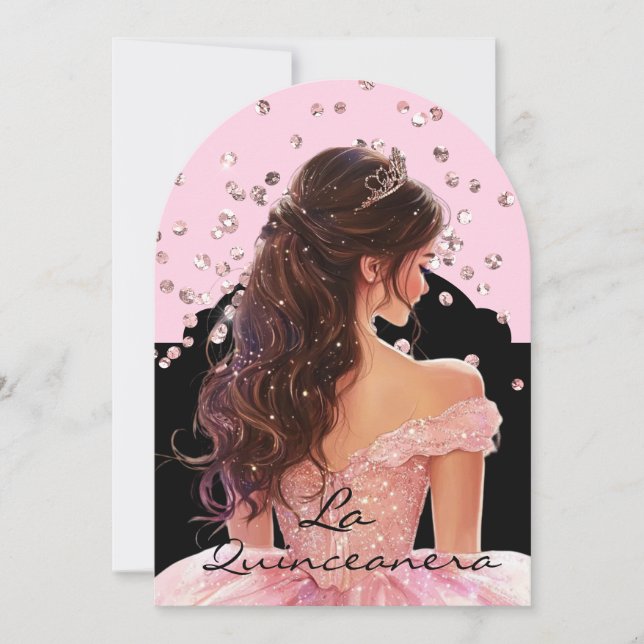 Einladung La Quinceanera (Vorderseite)
