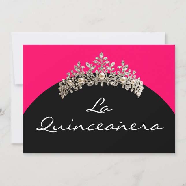 Einladung La Quinceanera (Vorderseite)
