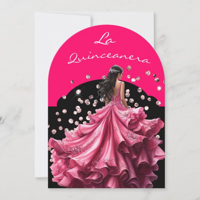 Einladung La Quinceanera (Vorderseite)