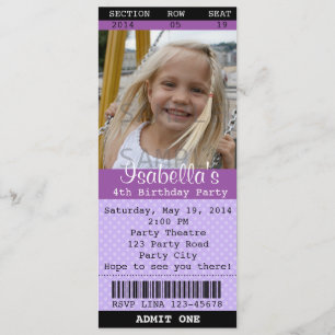 Einladung (Lila) Foto - Theater/Film