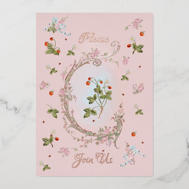 Einladung Marie Antoinette Versailles Baroque (Vorderseite)